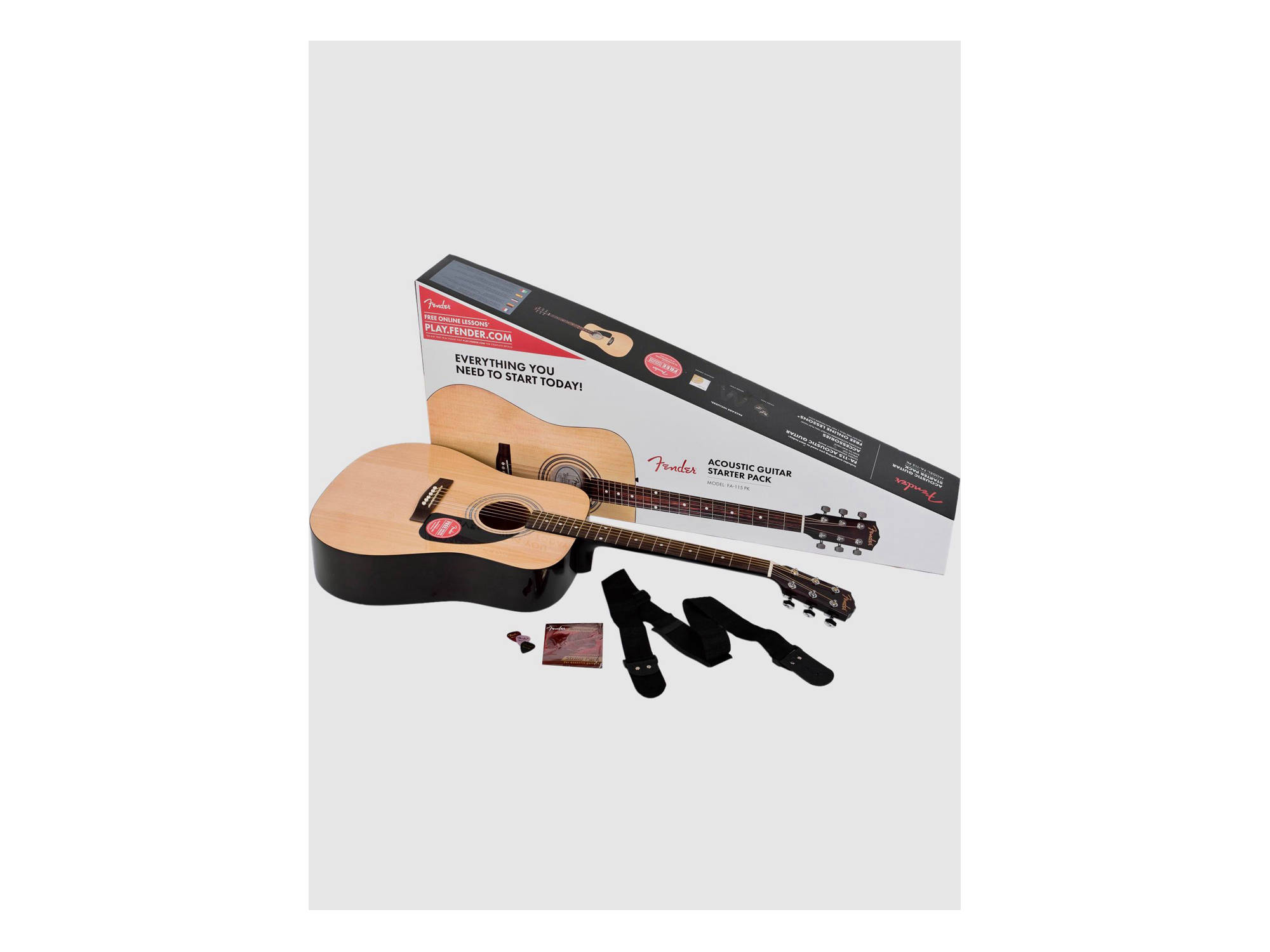 fender acoustic guitar starter pack